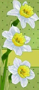 Stunning Daffodil Metal Cutting Die, Size on Photo