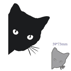 Kitty Metal Cutting Die, 5.9 cm x 7.3 cm/2.32 in x 2.87 in