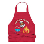 Uniquely Designed for "Craft World" Fun Organic Cotton Apron "Master Of The Flame", Various Colours, One size", Various Colours, One size