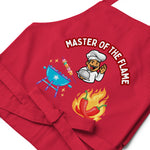 Uniquely Designed for "Craft World" Fun Organic Cotton Apron "Master Of The Flame", Various Colours, One size", Various Colours, One size