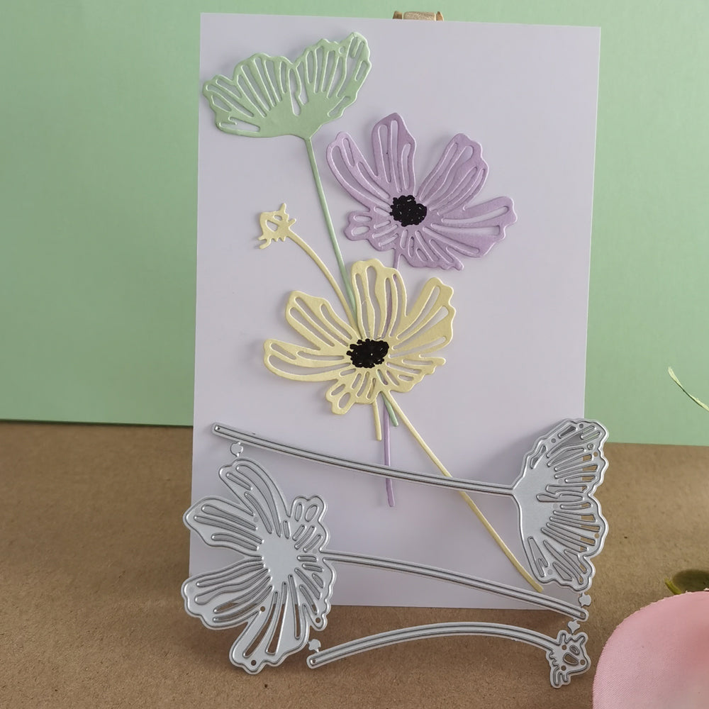 Perfect Poppies Metal Cutting Dies, 13.8 cm x 5.6 cm/5.43 in x 2.20 in