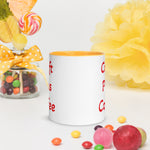 Uniquely Designed Exclusively For Craft World "Craft Plus Coffee" White Ceramic Mug (Various Colours of Rim, Handle and Inside)