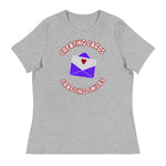 Unique Design Especially For "Craft World", "Creating Cards, Crafting Smiles" Ladies  Relaxed Fit Cotton T-Shirts, Various Colours/Sizes (size guide included)