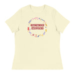 Unique Design Especially For "Craft World", Ladies "Crafting Is My Happy Place" Relaxed Fit Cotton T-Shirts, Various Colours/Sizes (size guide included)