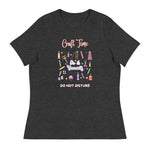 Unique Design Exclusively For "Craft World", Ladies "Craft Time, Do Not Disturb" Relaxed Fit Cotton T-Shirts, Various Colours/Sizes (size guide included)