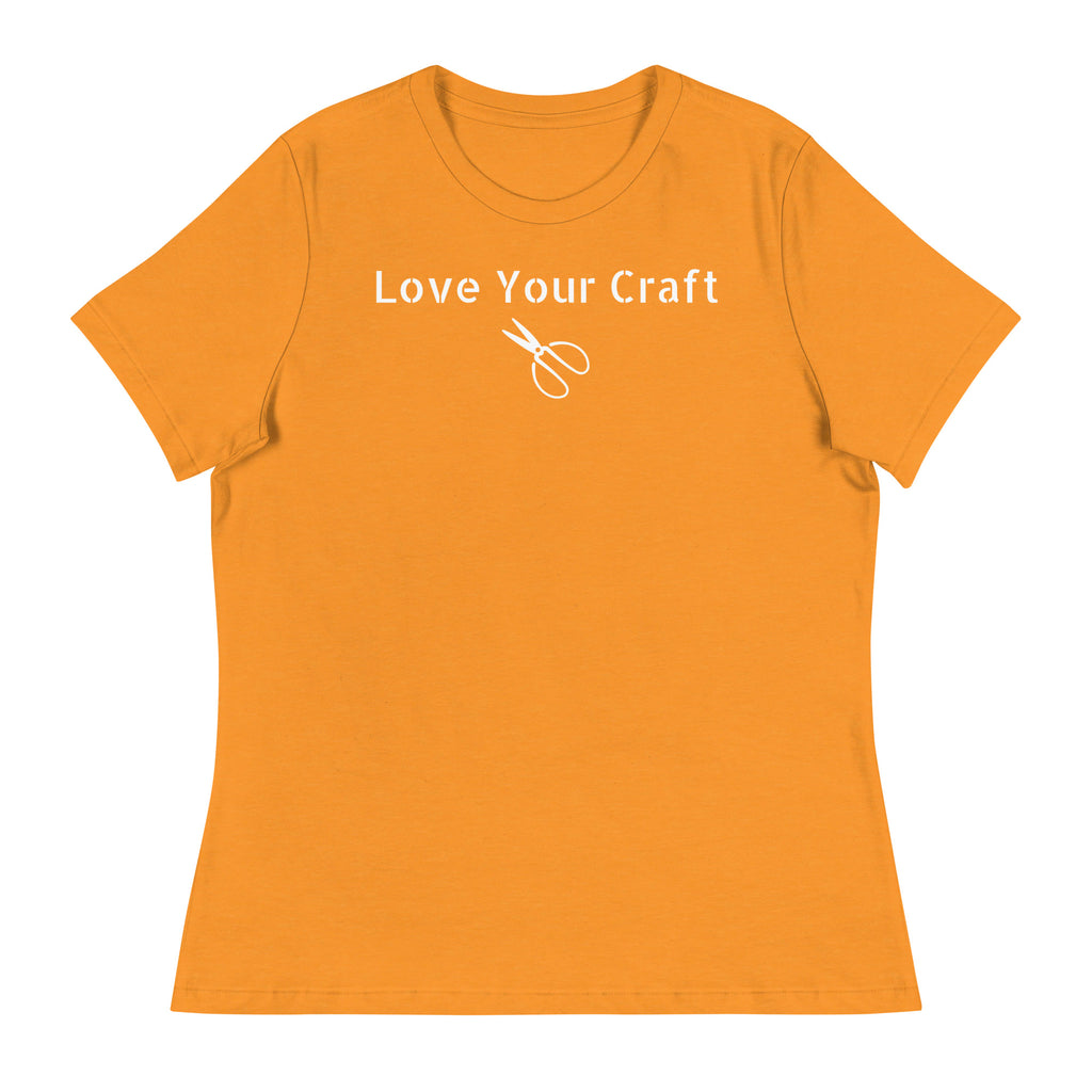 Beautiful Ladies Designer "Love Your Craft" Relaxed Fit Cotton T-Shirts, Various Colours/Sizes (size guide included)