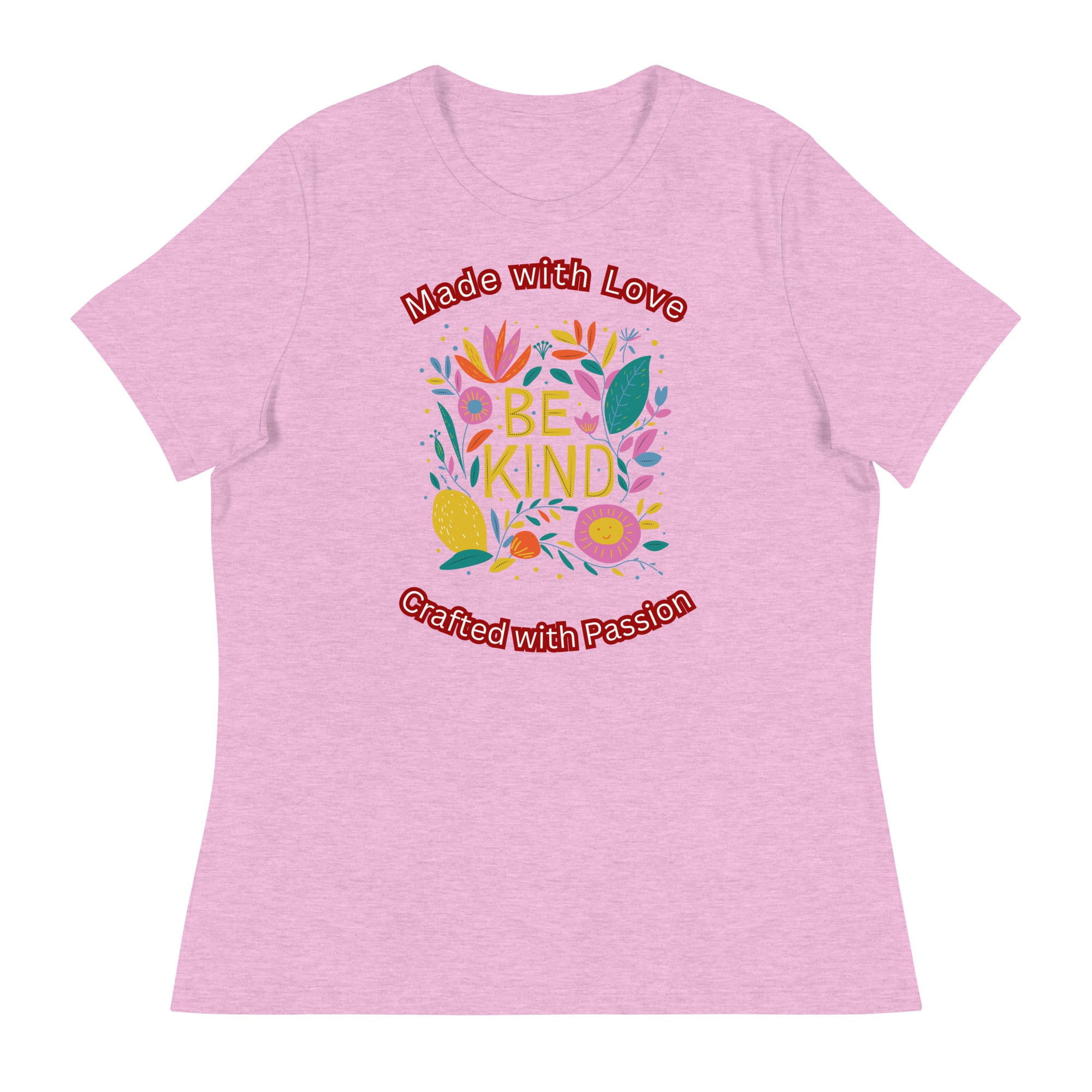 Unique Design Especially For "Craft World", "Made with Love, Crafted with Passion"  Ladies  Relaxed Fit Cotton T-Shirts, Various Colours/Sizes (size guide included)