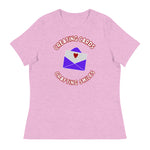 Unique Design Especially For "Craft World", "Creating Cards, Crafting Smiles" Ladies  Relaxed Fit Cotton T-Shirts, Various Colours/Sizes (size guide included)