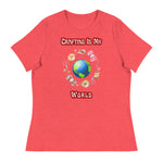 Unique Design Exclusively For "Craft World", Ladies "Crafting Is My World" Relaxed Fit Cotton T-Shirts, Various Colours/Sizes (size guide included)