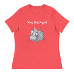 Gorgeous Ladies Designer "Knit, Purl, Repeat" Relaxed Fit Cotton T-Shirts, Various Colours/Sizes (size guide included)