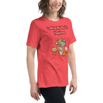 Unique Design Exclusively For "Craft World", Ladies "Crafting My Way to Happiness" Relaxed Fit Cotton T-Shirts, Various Colours/Sizes (size guide included)