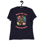 Unique Design Especially For "Craft World", "Made with Love, Crafted with Passion"  Ladies  Relaxed Fit Cotton T-Shirts, Various Colours/Sizes (size guide included)