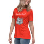 Gorgeous Ladies Designer "Knit, Purl, Repeat" Relaxed Fit Cotton T-Shirts, Various Colours/Sizes (size guide included)