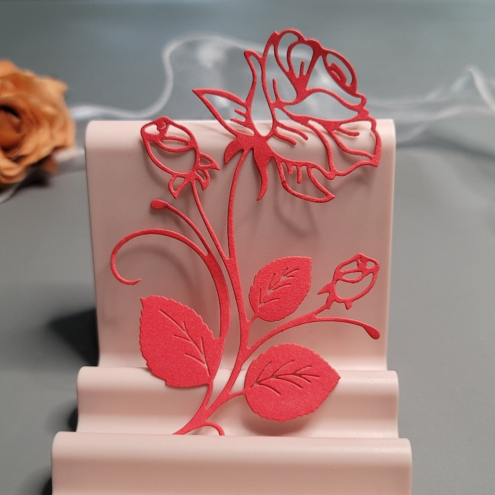 Enchanting Rose Metal Cutting Die, 7.1  cm x 10.2 cm/2.8 in x 4 in