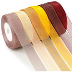 Organza Ribbons, Various Colours, 6 mm, 10 mm, 10 Yards (please choose size and colour)