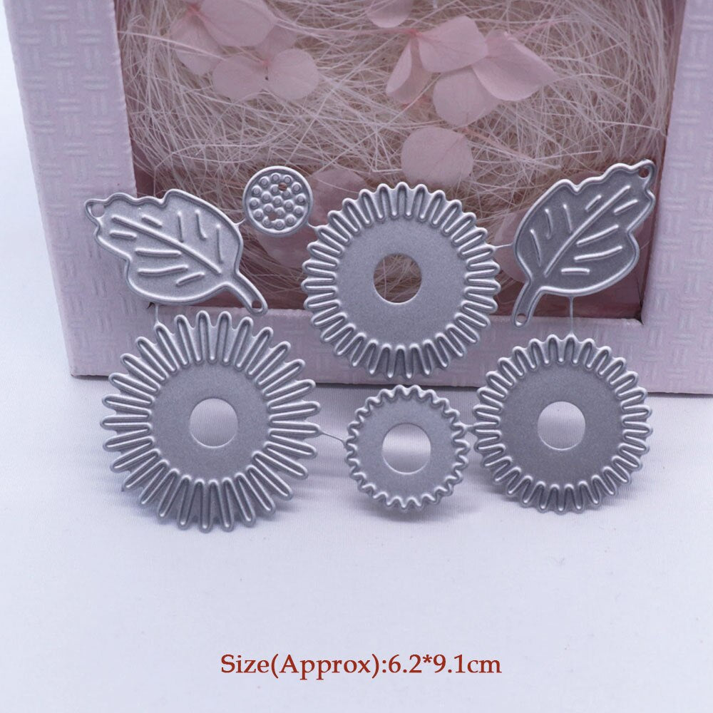 Magical Flower/Leaf Metal Cutting Die, 6.2 cm x 9.1 cm/2.4 in x 5.58 in