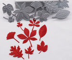 Variety of Leaves Metal Cutting Dies, 5.6 cm x 16.1 cm/2.20 in x 6.33 in