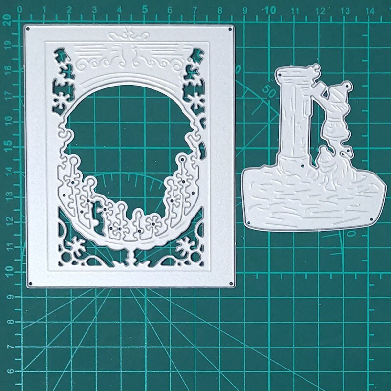 Note to Santa Metal Cutting Die Set, Frame 10.4 cm x 8.3 cm/Mailbox and Child 6.9 cm x 6 cm