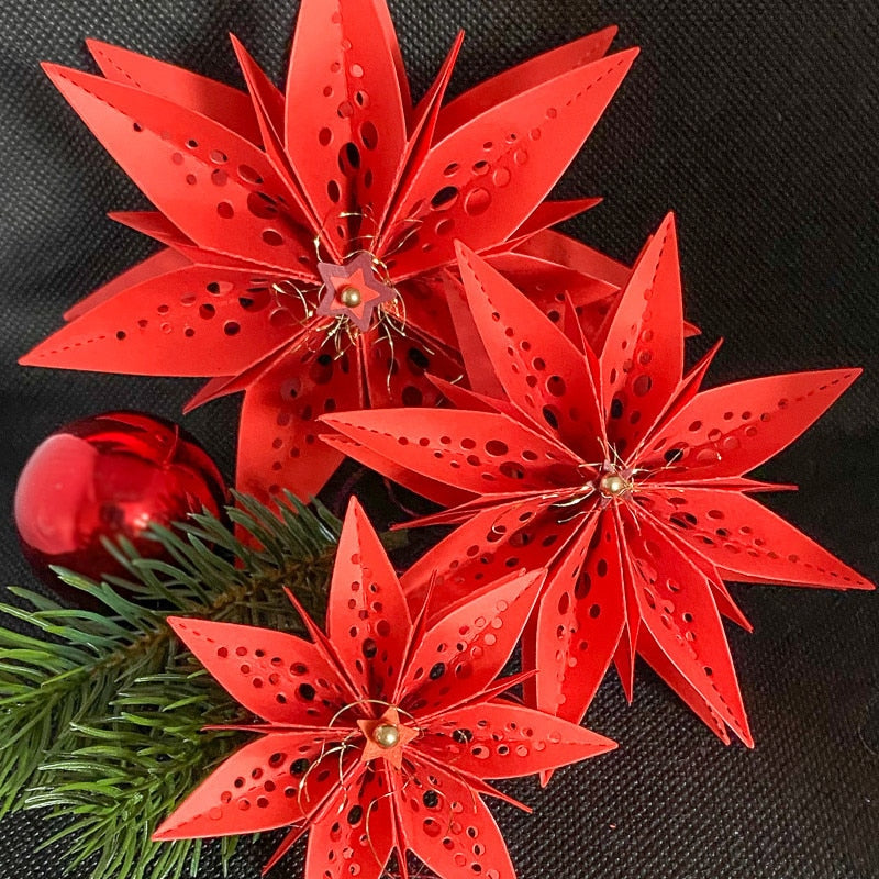 Magnificent Christmas Star/Flower Decoration Metal Cutting Dies, Size on Photo (please order items separately)