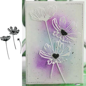 Perfect Poppies Metal Cutting Dies, 13.8 cm x 5.6 cm/5.43 in x 2.20 in