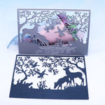 Christmas Reindeer in the Forest Metal Cutting Die, 9.7 cm x 14.7 cm/3.81 in x 5.78 in