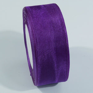 Organza Ribbons, Various Colours, 6 mm, 10 mm, 10 Yards (please choose size and colour)