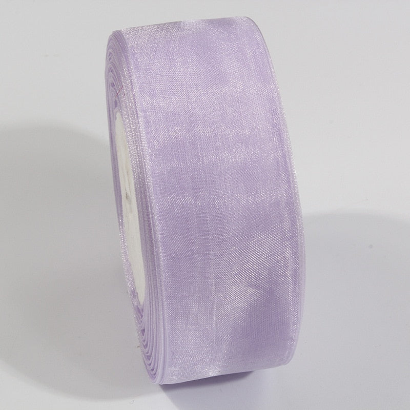 Organza Ribbons, Various Colours, 6 mm, 10 mm, 10 Yards (please choose size and colour)