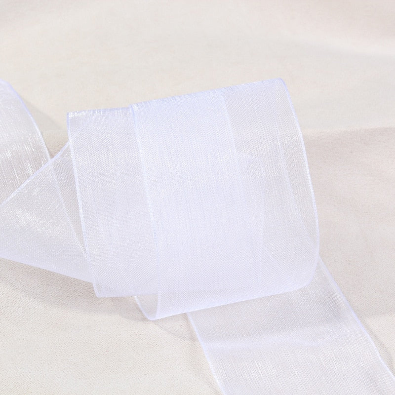 Organza Ribbons, Various Colours, 6 mm, 10 mm, 10 Yards (please choose size and colour)