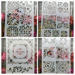 Parisian-Style Layering Stencils, Various Designs, A4, 4 Piece Sets - Craft World 