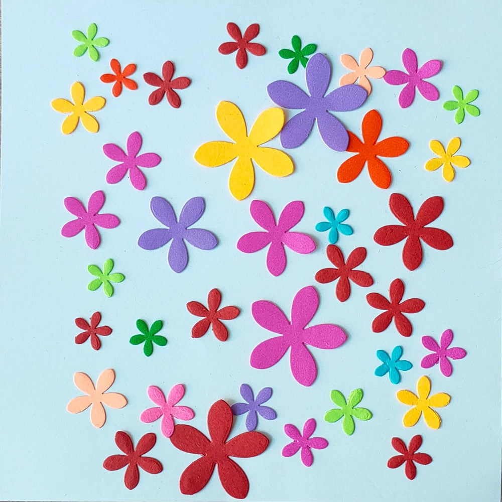 Floral Petal Design Metal Cutting Die, 12.2 cm x 8.2 cm/4.80 in x 3.22 in - Craft World 