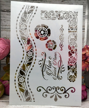 Parisian-Style Layering Stencils, Various Designs, A4, 4 Piece Sets - Craft World 