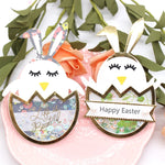 Easter Egg/Chick Metal Cutting Die, 8.3 cm x 12.3 cm/3.26 in x 4.84 in