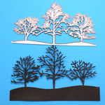 Majestic Trees Metal Cutting Dies, 6.6 cm x 11.5 cm/2.59 in x 4.52 in