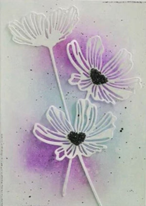 Perfect Poppies Metal Cutting Dies, 13.8 cm x 5.6 cm/5.43 in x 2.20 in