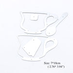 Tea Cup Shaker Metal Cutting Die, 2.76 cm x 3.94 cm/1.08 in x 1.55 in - Craft World 