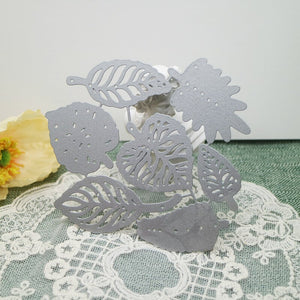 Seven Leafy Designs Metal Cutting Dies, 9.7 cm x 10.2 cm/3.81 in x 4.01 in