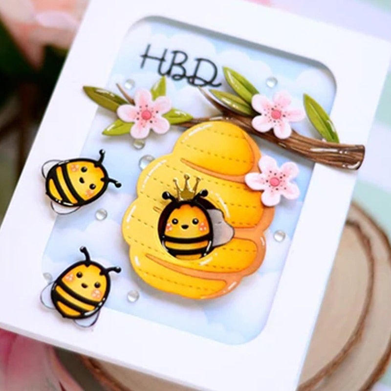 Sweet Bee Time Metal Cutting Dies, Various Designs, Size on Photos (please order items separately)