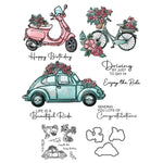 On the Road Transparent Stamps, Stamp and Die Set (please order items separately)