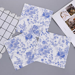 Wildflower Decoupage Papers, 33 cm x 33 cm, 20 Pieces