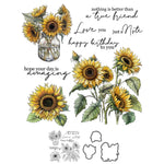 Brilliant Sunflowers Transparent Stamps