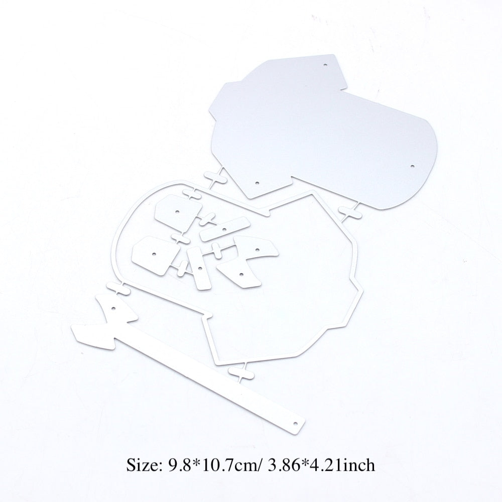 Cute Shirts Metal Cutting Die, 9.8 cm x 10.7 cm (Design on Photo)