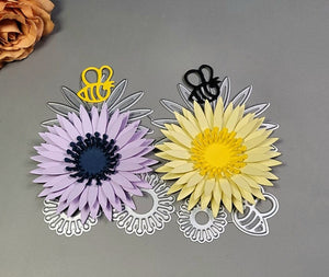 Pretty Petals with Bee Metal Cutting Die, 13.2 cm x 10 cm/5.2 in x 3.9 in