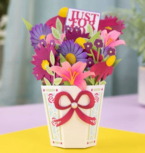 Pot of Beautiful Flowers Metal Cutting Die, (please order items separately)