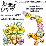 Easter Bunny/Eggs/Chicks Transparent Stamps, Stamp and Die Set (please order items separately)