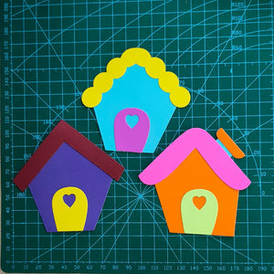 Cute House /Holiday Home Metal Cutting Die, 9.1 cm x 15.8 cm/3.58 in x 6.22 in