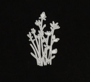 Dainty Flowers Metal Cutting Die, 11 cm x 6.8 cm/4.3 in x 2.7 in