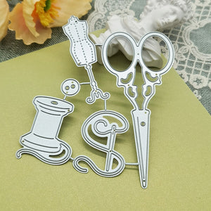 Needlework Metal Cutting Die, 11 cm x 13.4 cm/4.33 in x 5.27 in