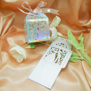 Wedding Gift Box Metal Cutting Die, 7.6 cm x 18 cm/2.99 in x 7.08 in