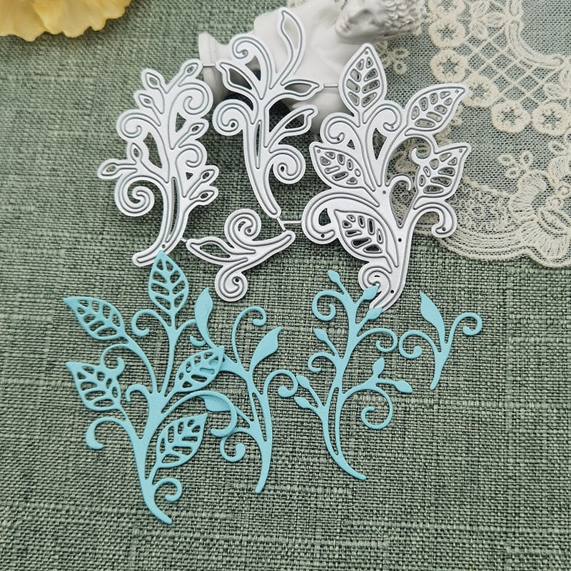 Four Gorgeous Leaves Metal Cutting Dies, 9.1 cm x 11.2 cm/3.6 in x 4.4 in