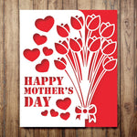 Gorgeous Mother's Day Metal Cutting Die, 11 cm x 13.2 cm/4.33 in x 5.19 in